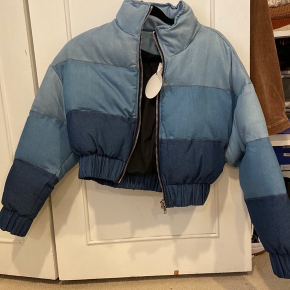 Rehab lab Jackets & Blazers - Rehab lab denim puffer NWT
